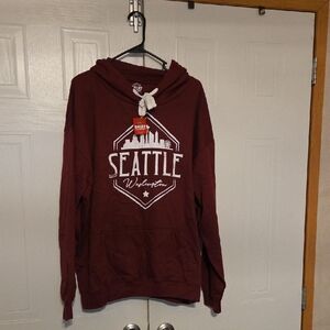 Seattle Graphic Hoodie Sweatshirt - Maroon